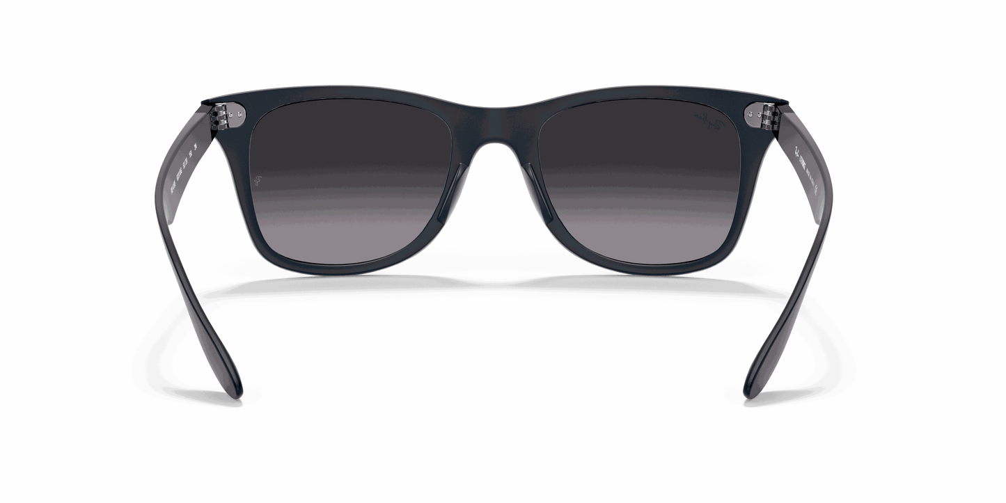 [Light Grey Gradient Dark Grey Lenses, Matte Blue Frame]