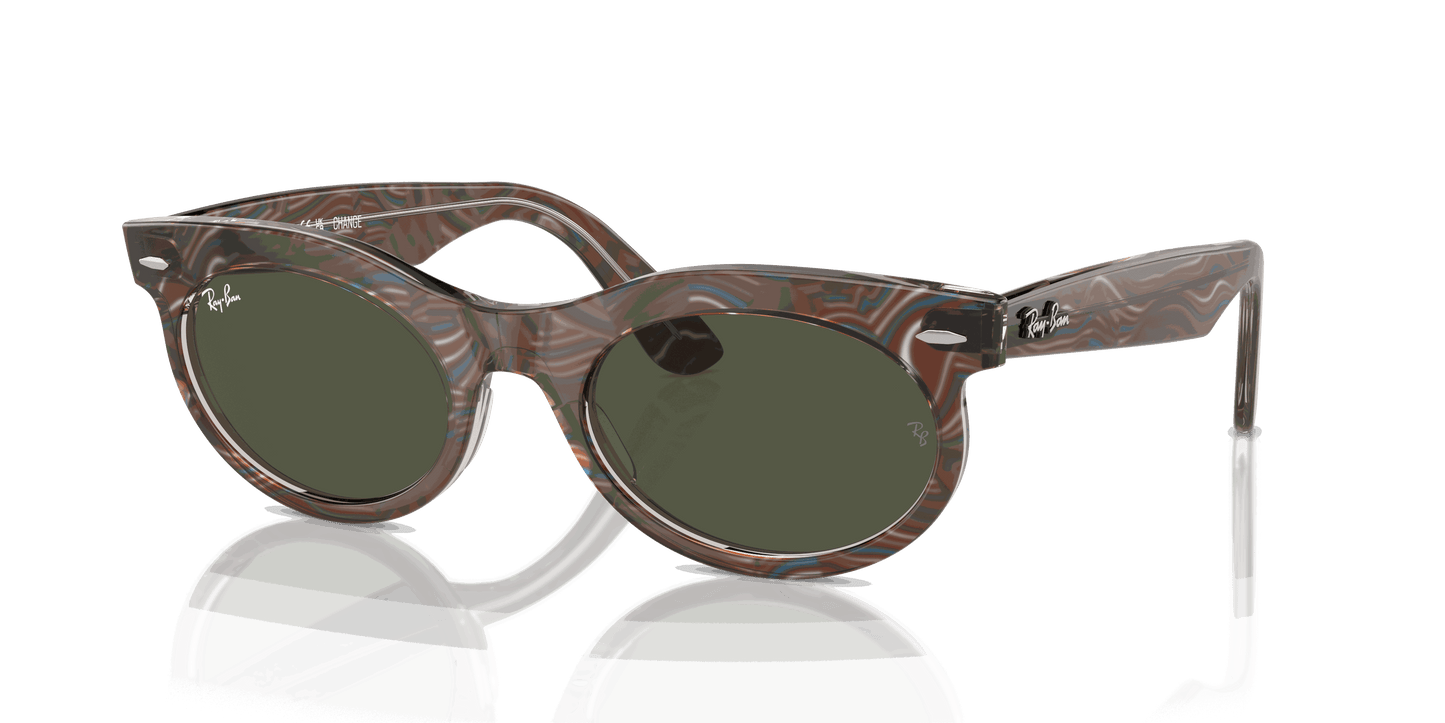 [Green Lenses, Polished Photo Waves Grey Frame]