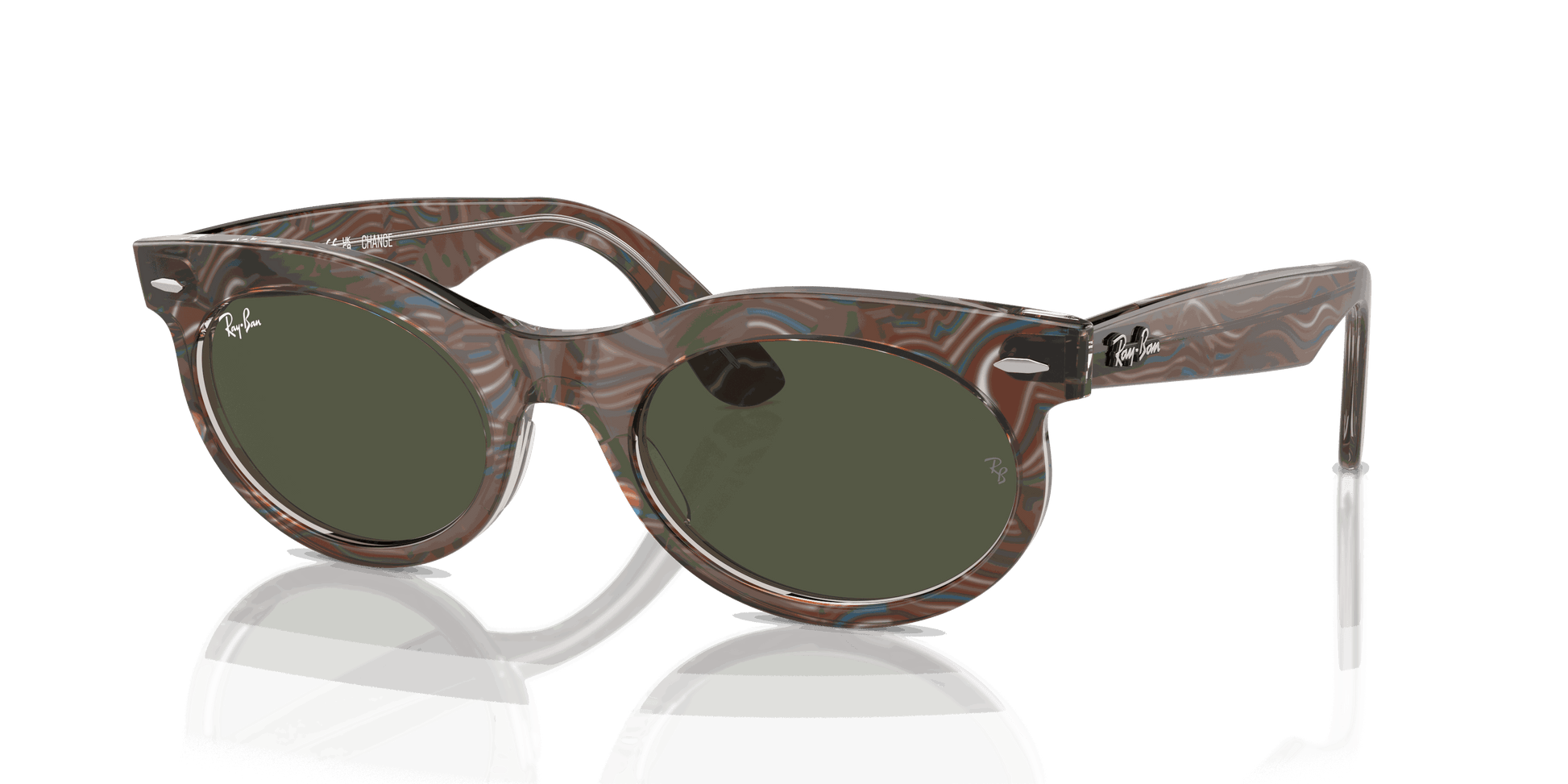 [Green Lenses, Polished Photo Waves Grey Frame]