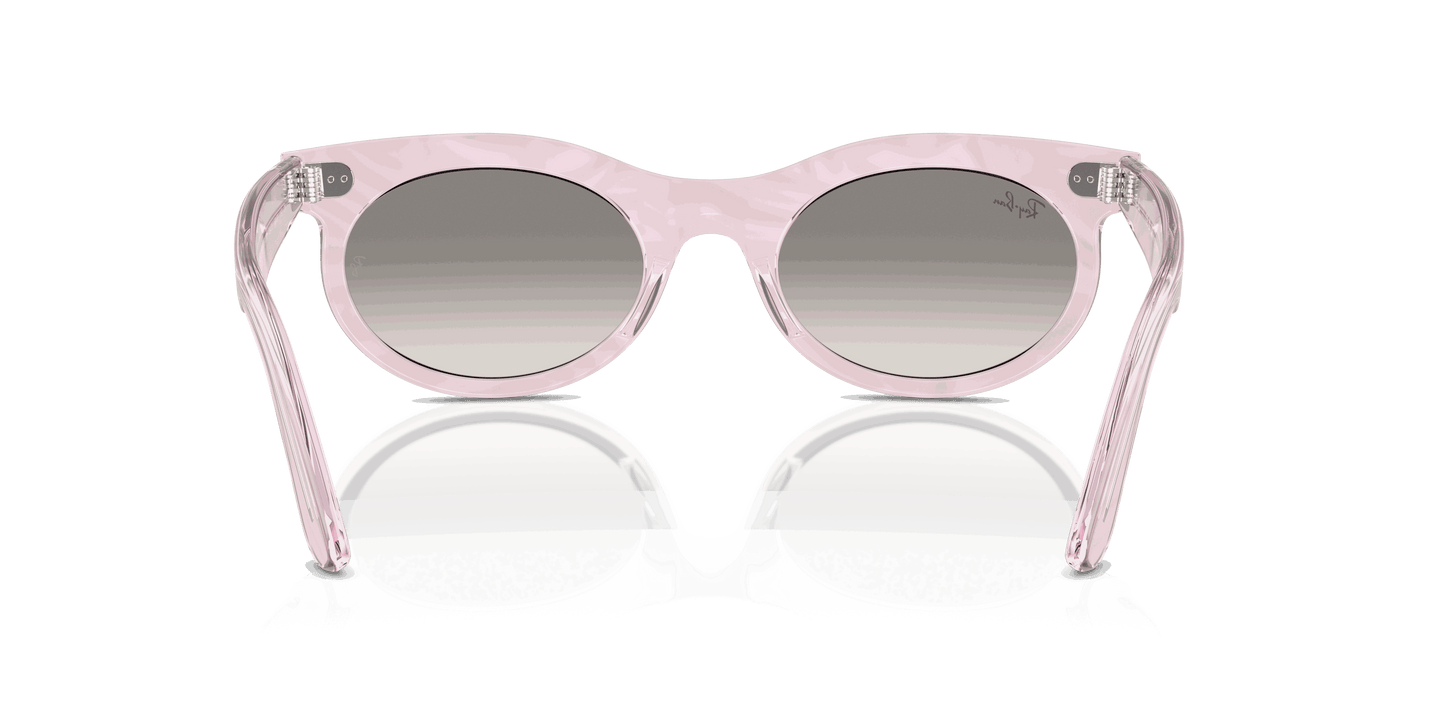 [Clear Grey Lenses, Polished Photo Waves Purple Frame]