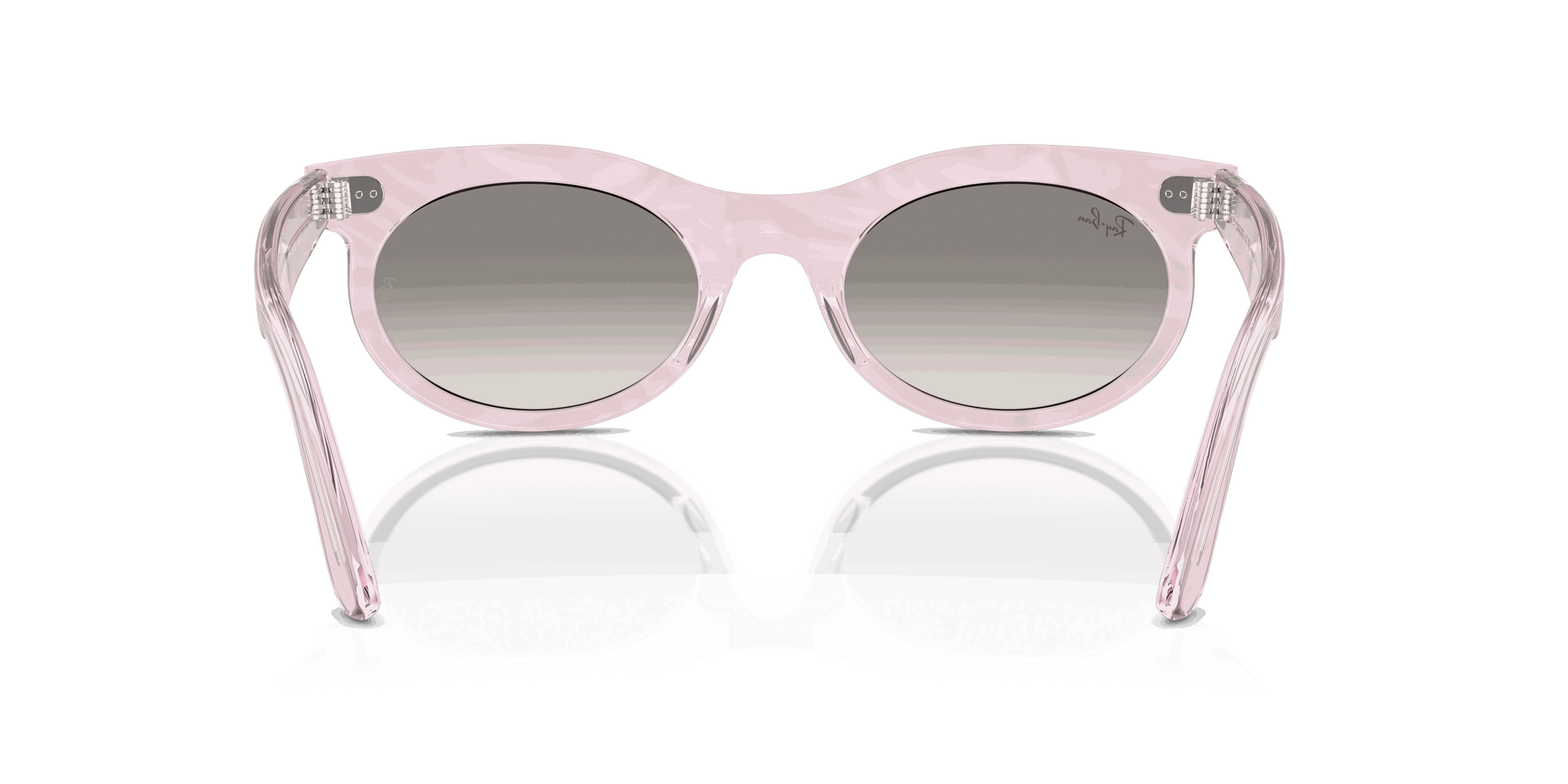 [Clear Grey Lenses, Polished Photo Waves Purple Frame]