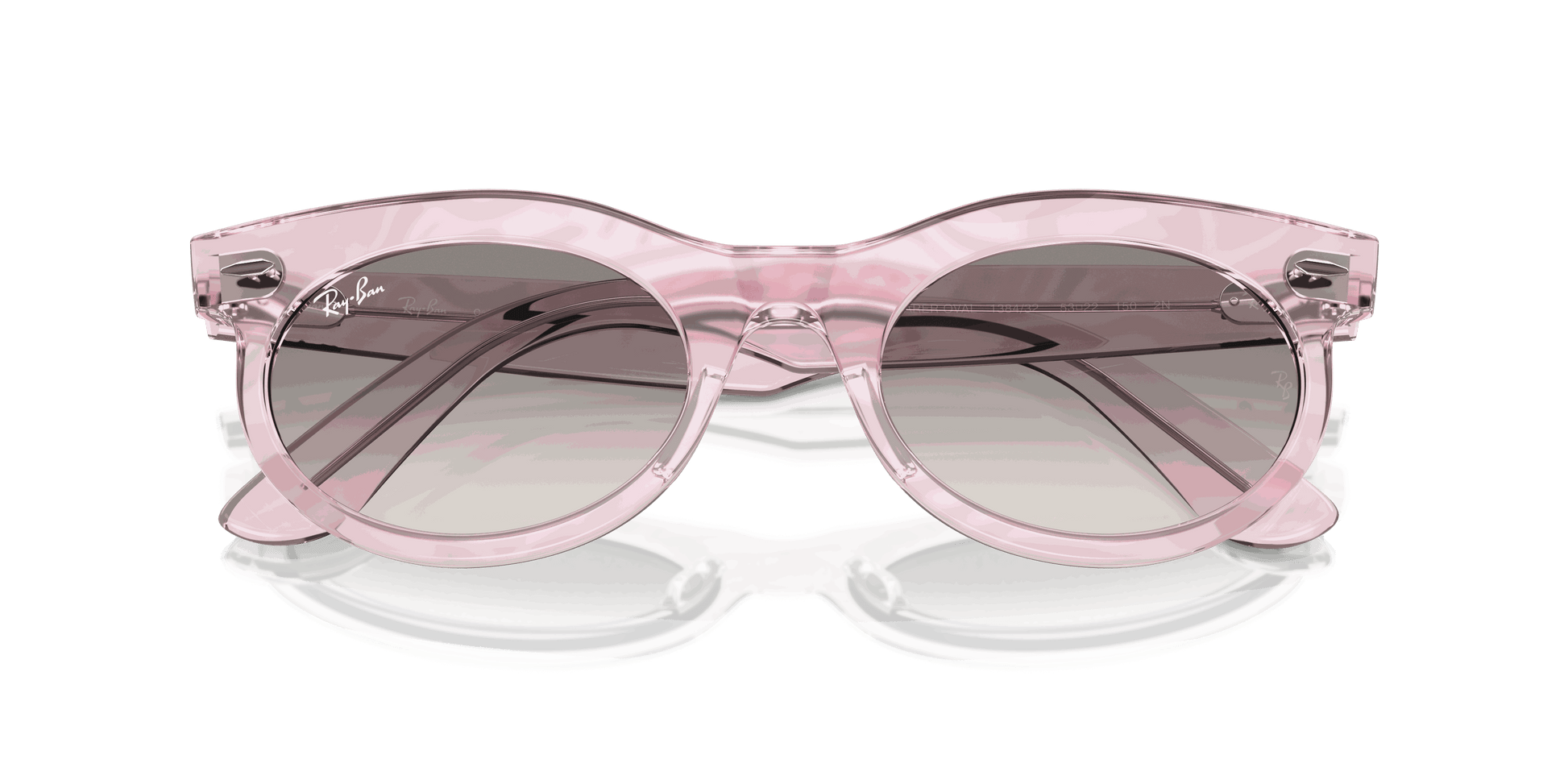 [Clear Grey Lenses, Polished Photo Waves Purple Frame]