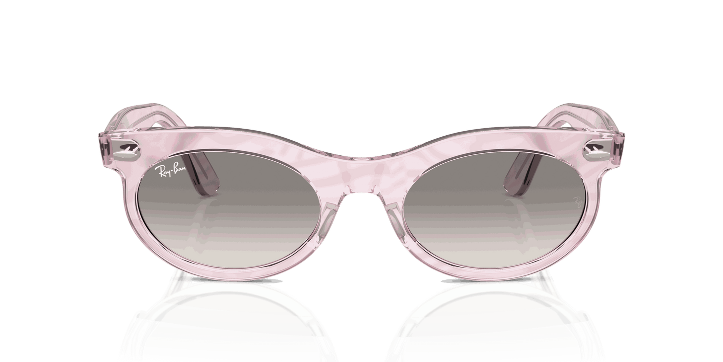 [Clear Grey Lenses, Polished Photo Waves Purple Frame]