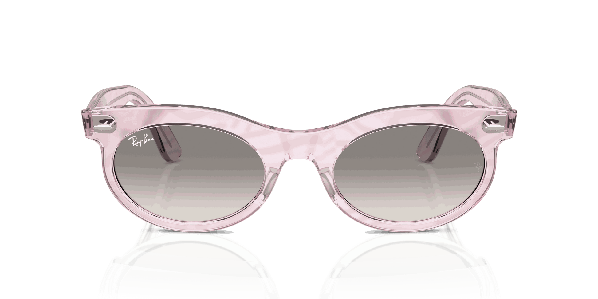 [Clear Grey Lenses, Polished Photo Waves Purple Frame]
