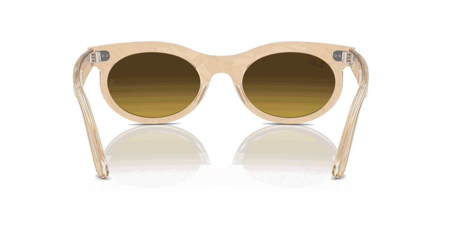 [Brown Lenses, Polished Photo Waves Brown Frame]