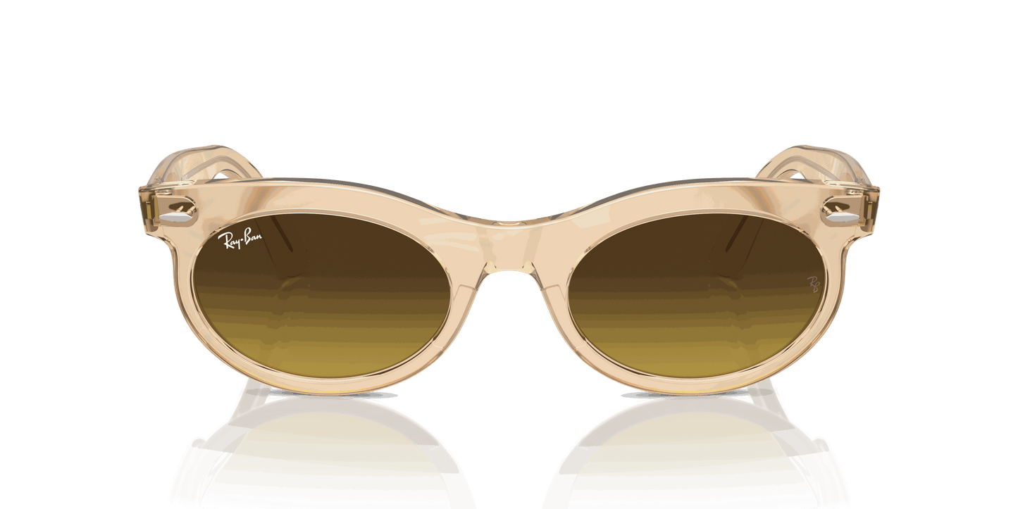 [Brown Lenses, Polished Photo Waves Brown Frame]