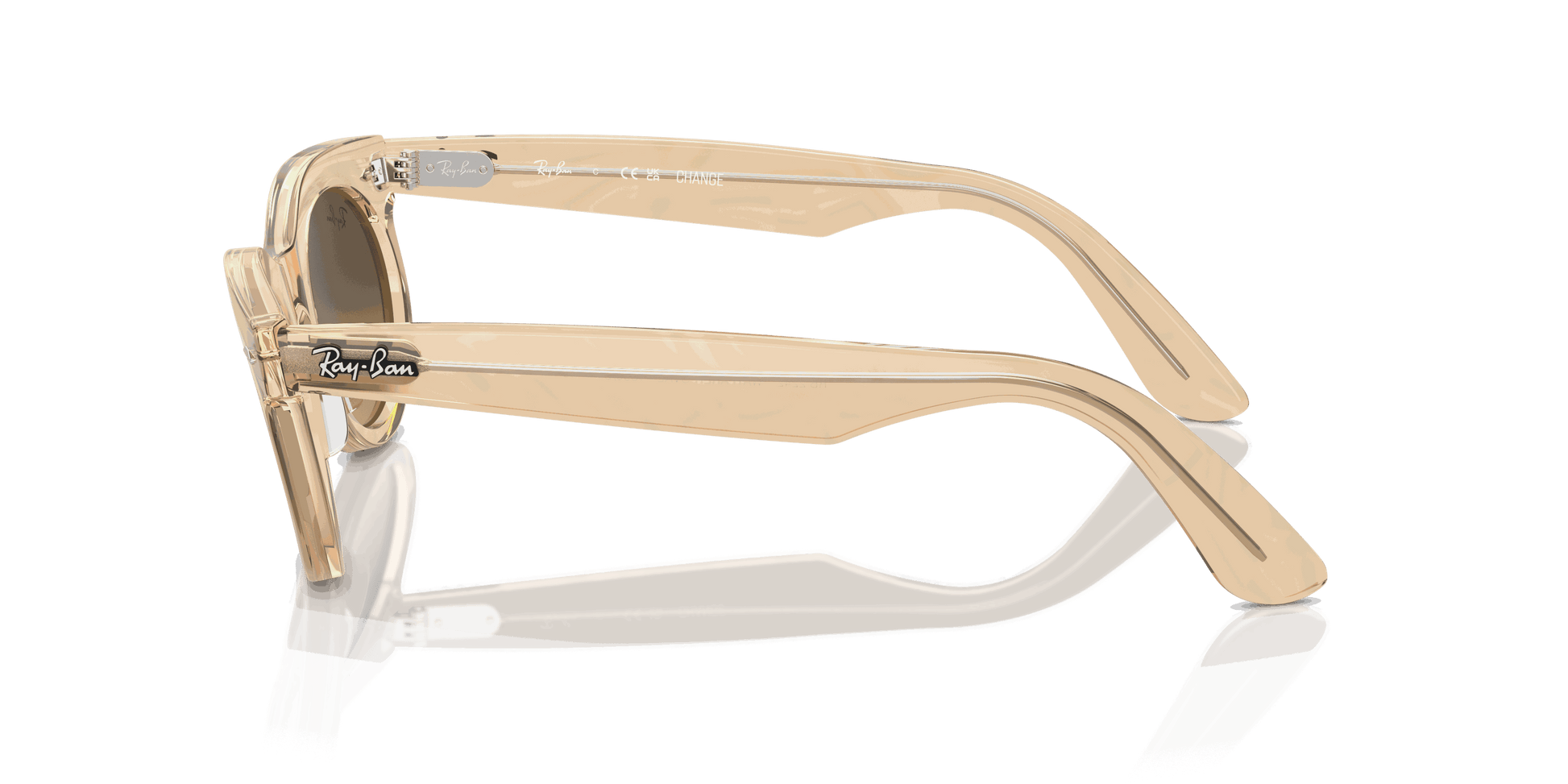 [Brown Lenses, Polished Photo Waves Brown Frame]