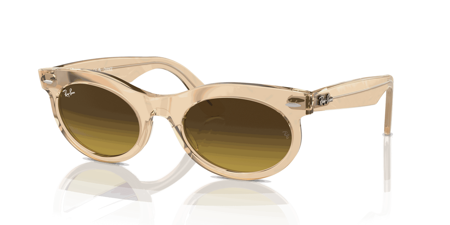 [Brown Lenses, Polished Photo Waves Brown Frame]