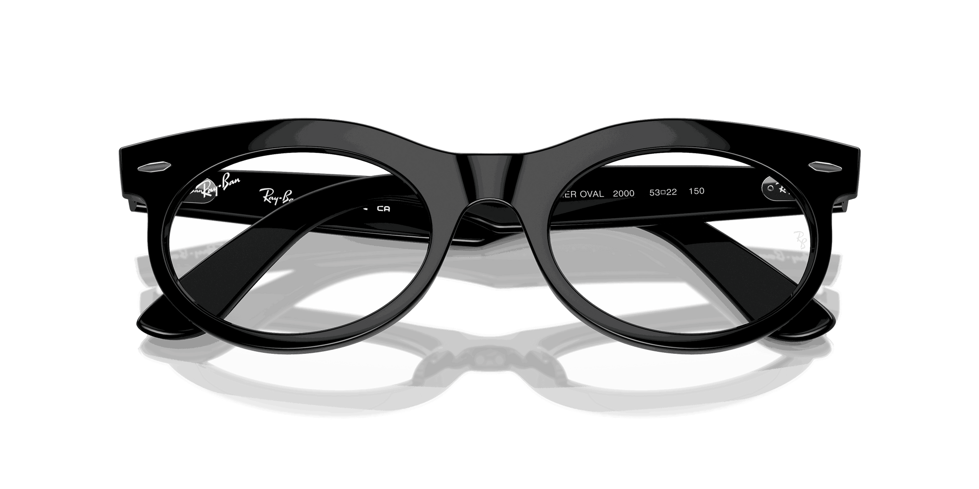 [Clear Lenses, Polished Black Frame]
