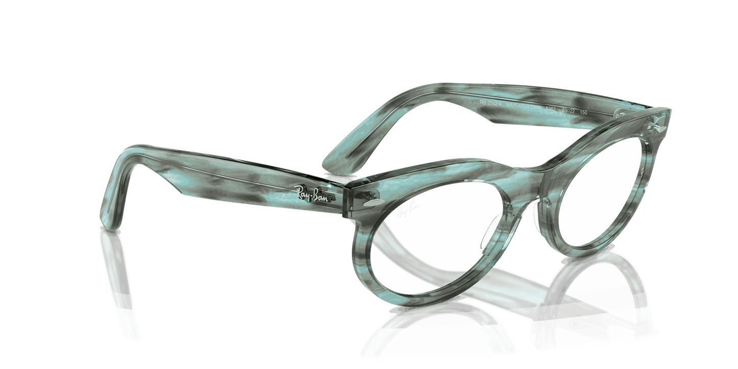 [Clear Lenses, Polished Striped Transparent Green Frame]