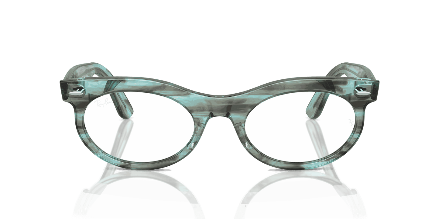 [Clear Lenses, Polished Striped Transparent Green Frame]