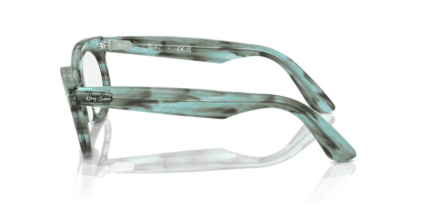 [Clear Lenses, Polished Striped Transparent Green Frame]