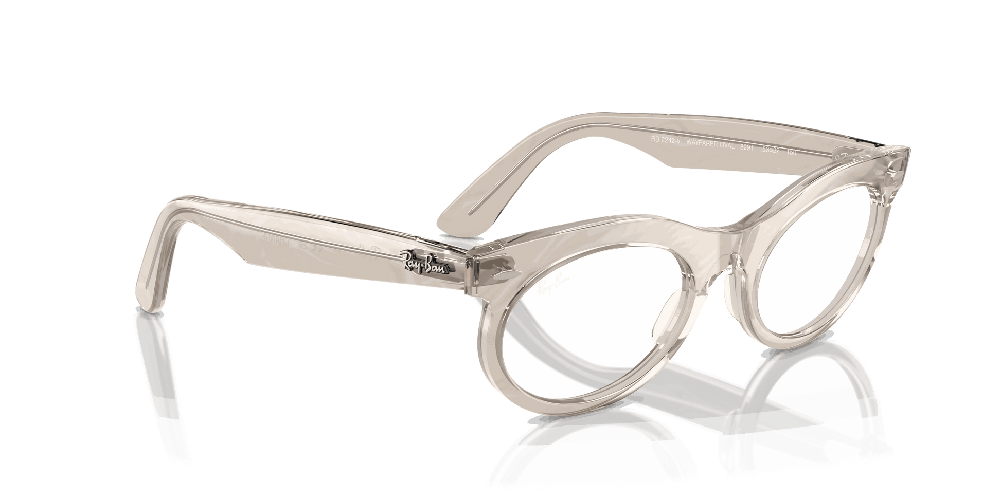 [Clear Lenses, Polished Photo Waves Grey Frame]
