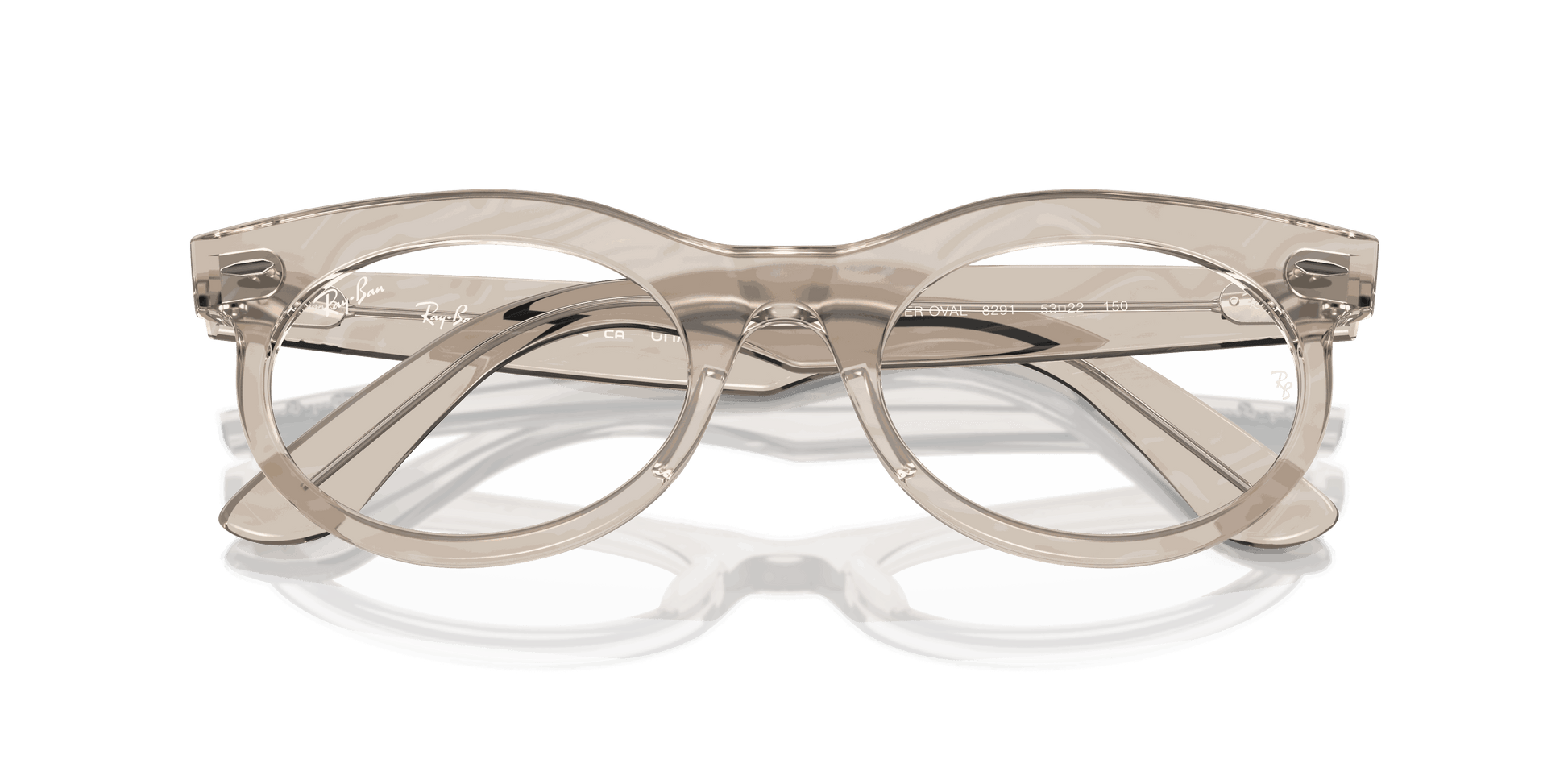 [Clear Lenses, Polished Photo Waves Grey Frame]