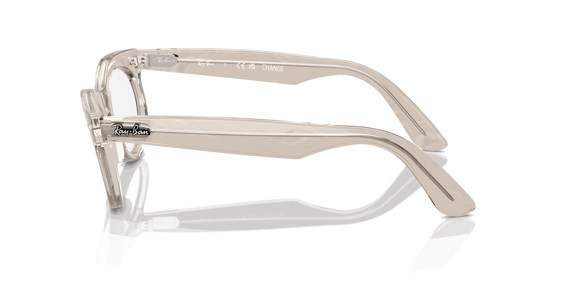 [Clear Lenses, Polished Photo Waves Grey Frame]