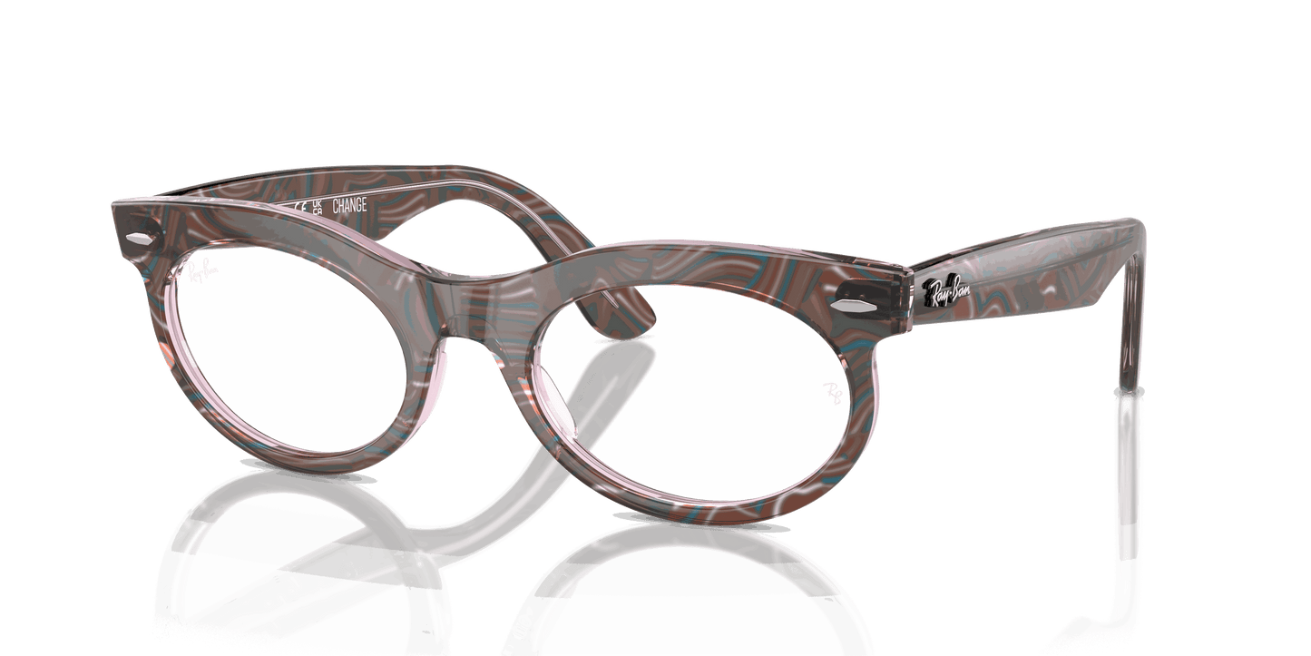 [Clear Lenses, Polished Photo Waves Purple Frame]