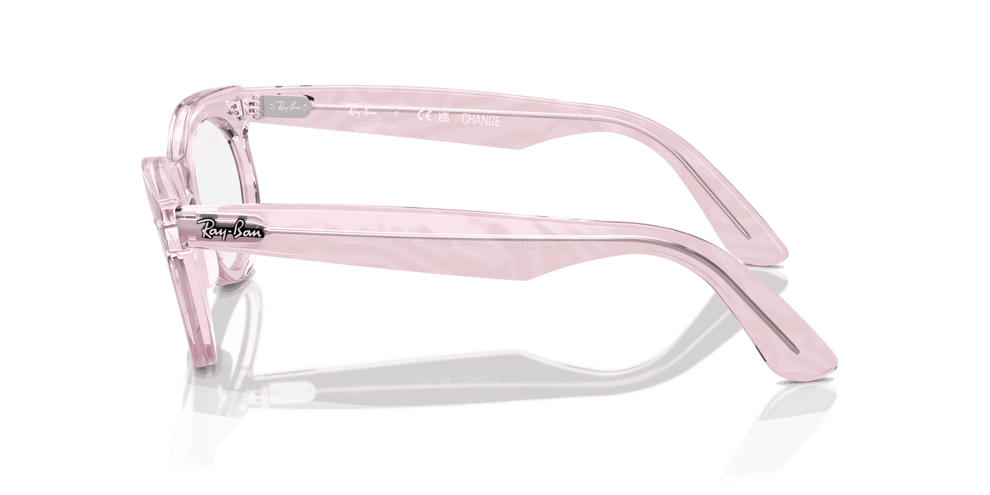 [Clear Lenses, Polished Photo Waves Purple Frame]