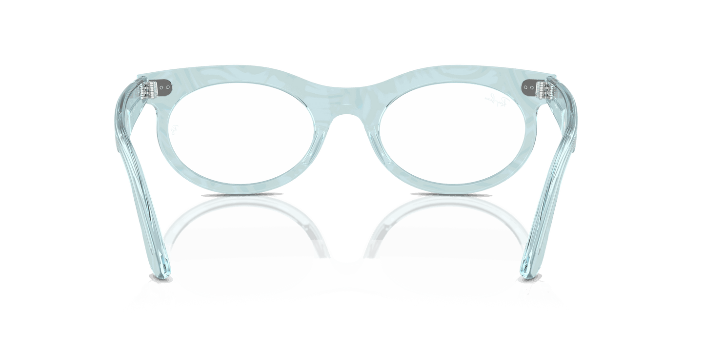 [Clear Lenses, Polished Photo Waves Azure Frame]