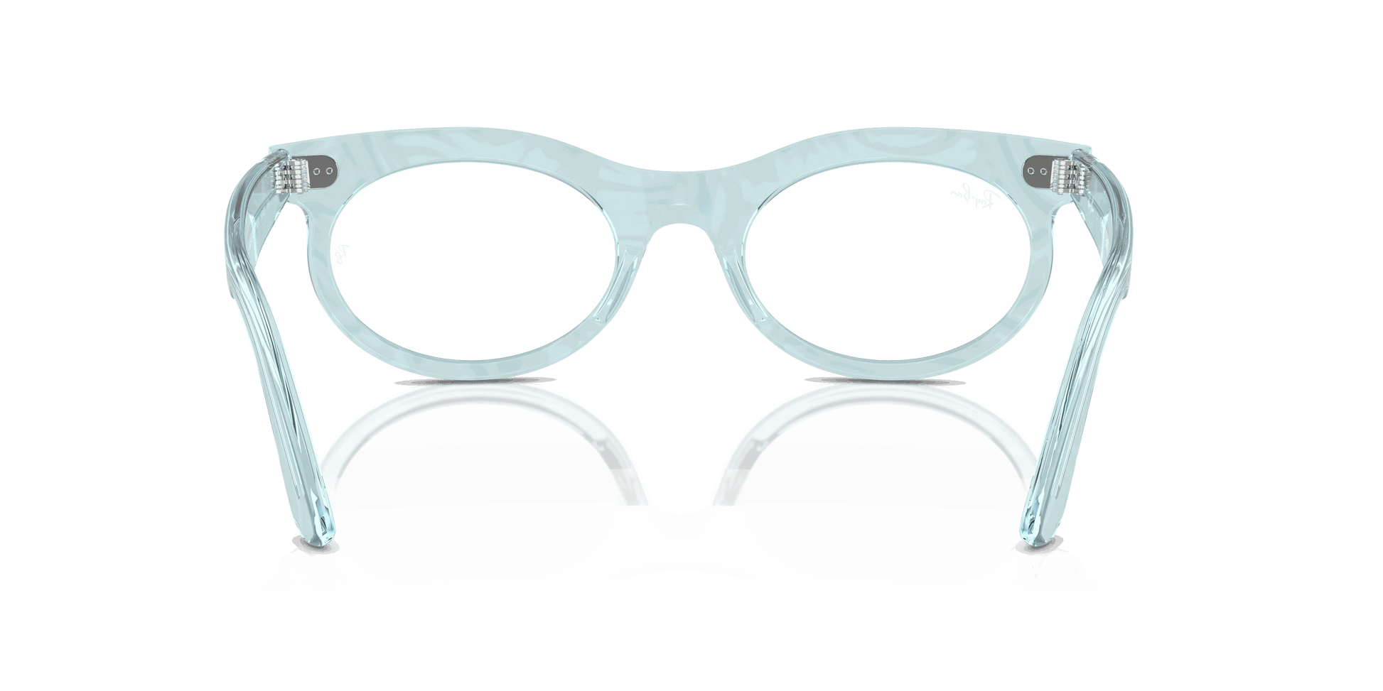 [Clear Lenses, Polished Photo Waves Azure Frame]
