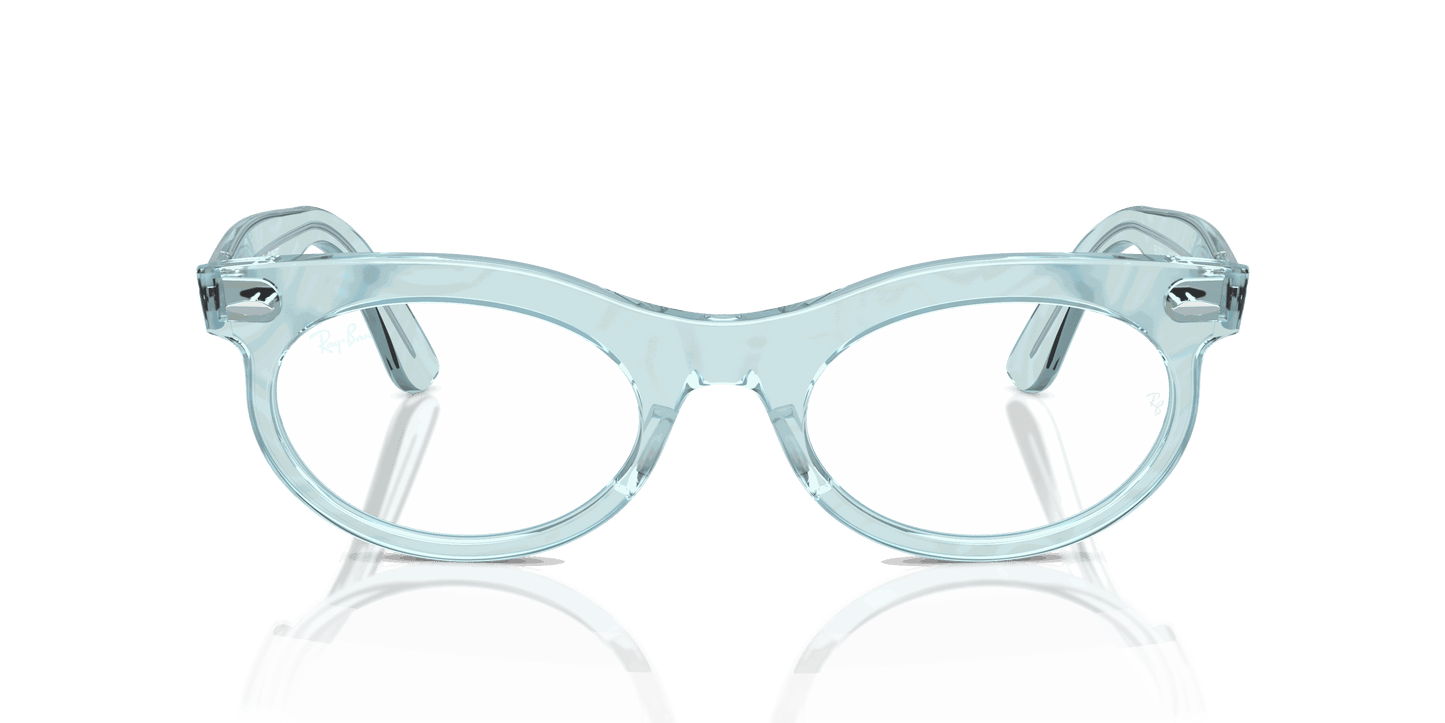 [Clear Lenses, Polished Photo Waves Azure Frame]