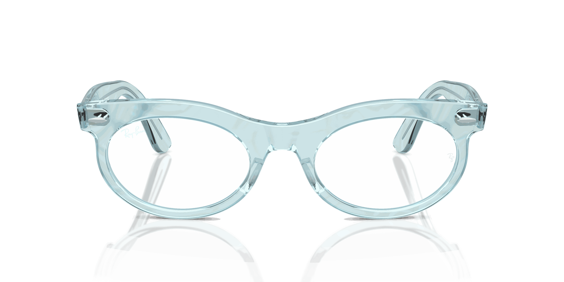 [Clear Lenses, Polished Photo Waves Azure Frame]