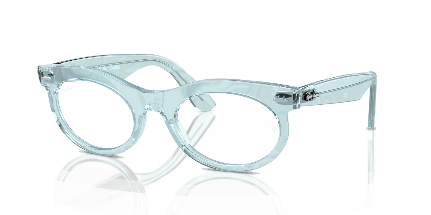 [Clear Lenses, Polished Photo Waves Azure Frame]