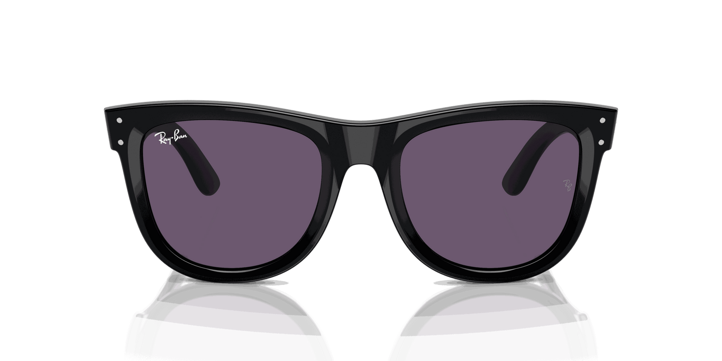 [Violet Lenses, Polished Black Frame]