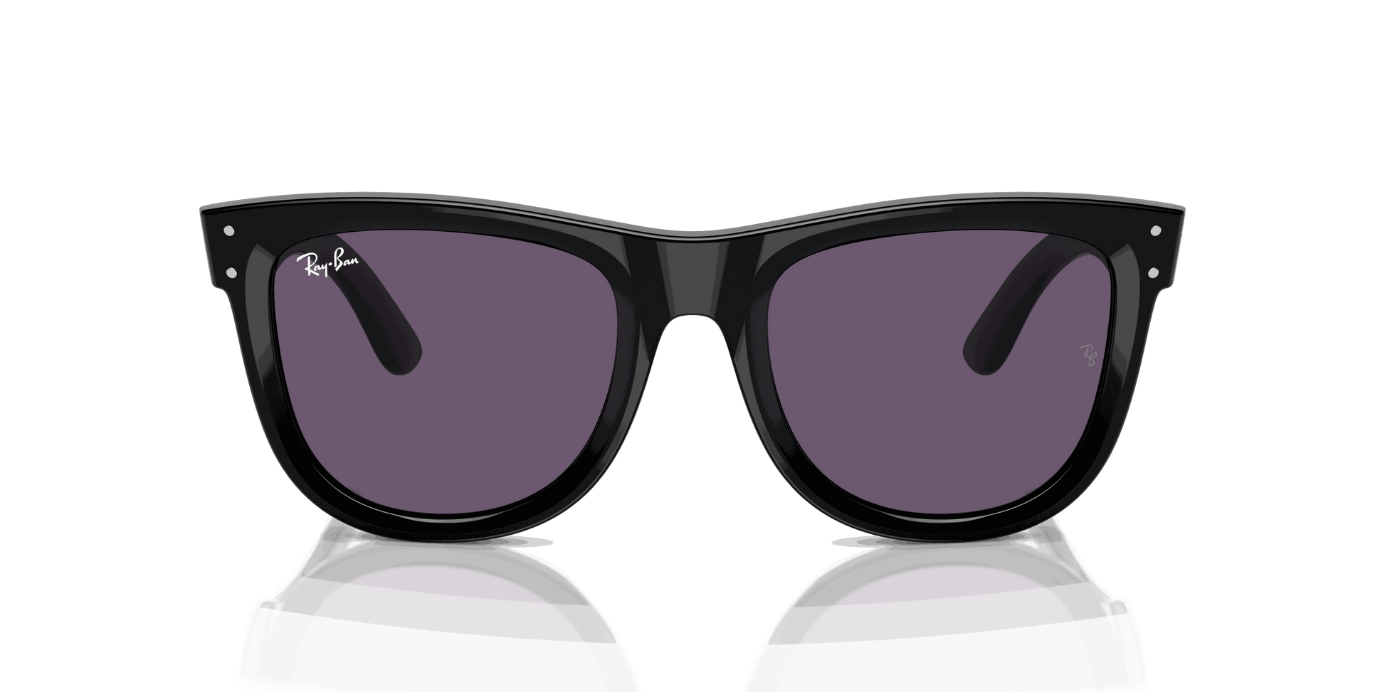 [Violet Lenses, Polished Black Frame]