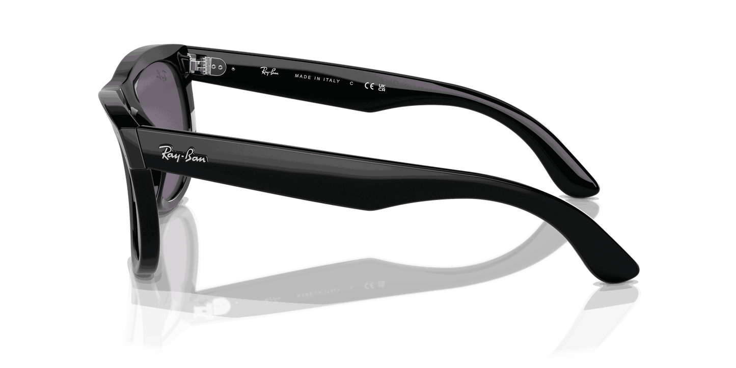 [Violet Lenses, Polished Black Frame]