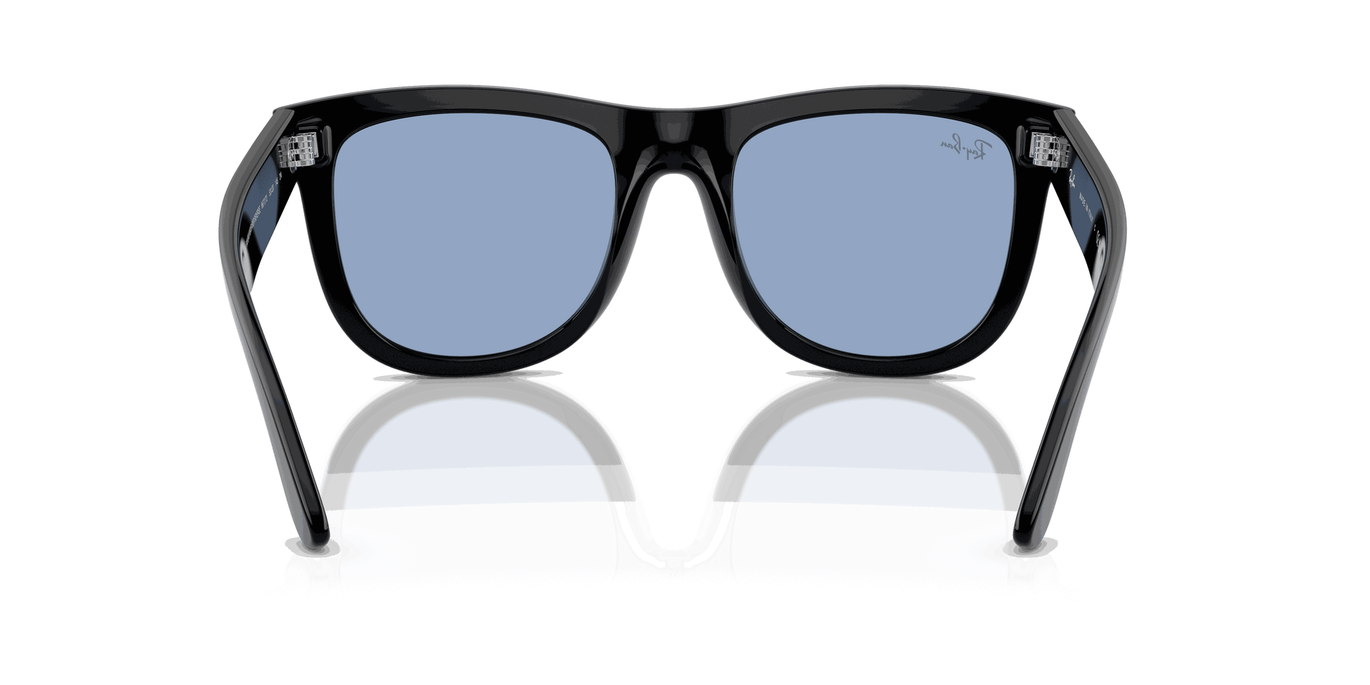 [Light Blue Lenses, Polished Black Frame]