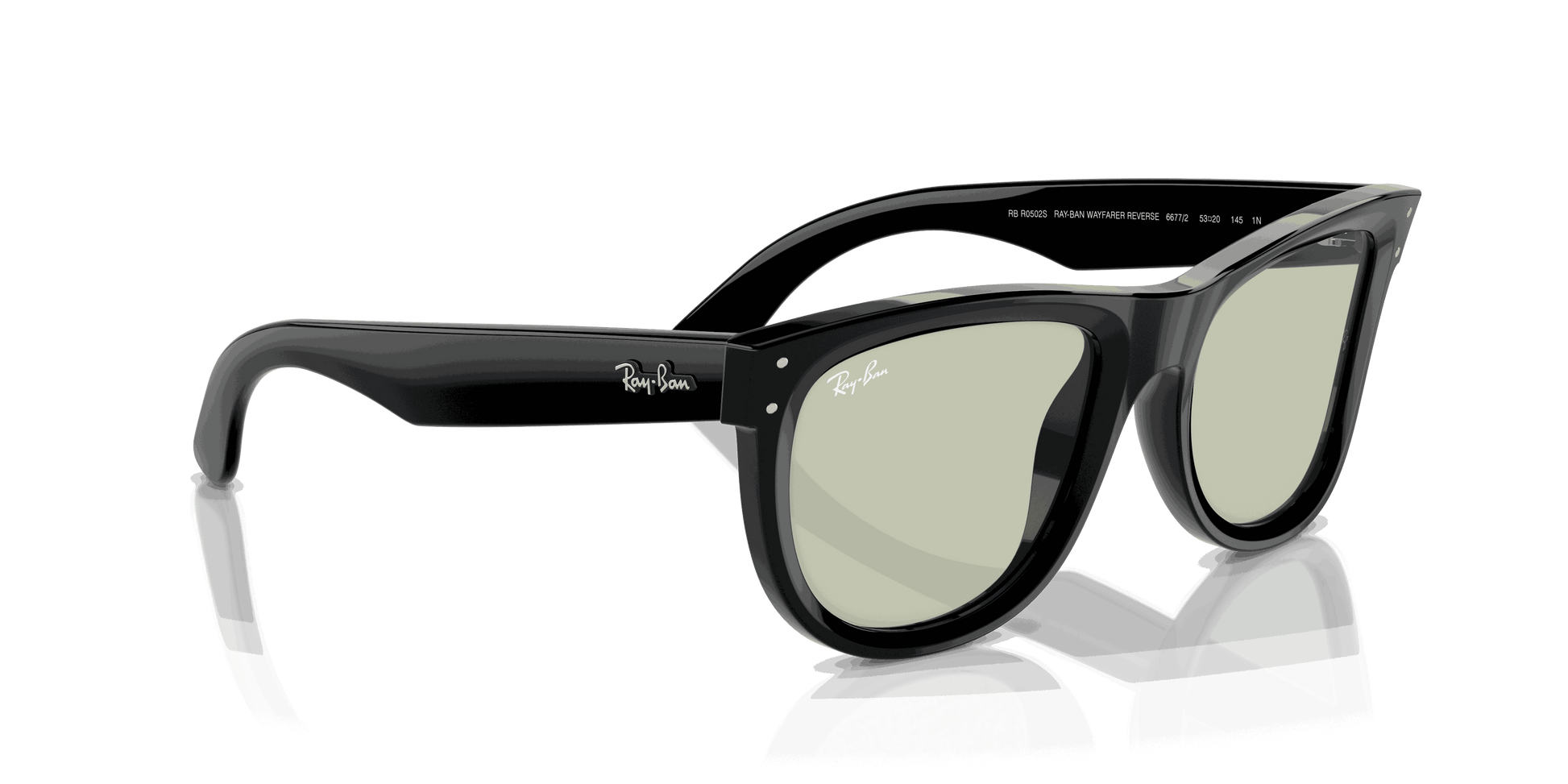 [Light Green Lenses, Polished Black Frame]