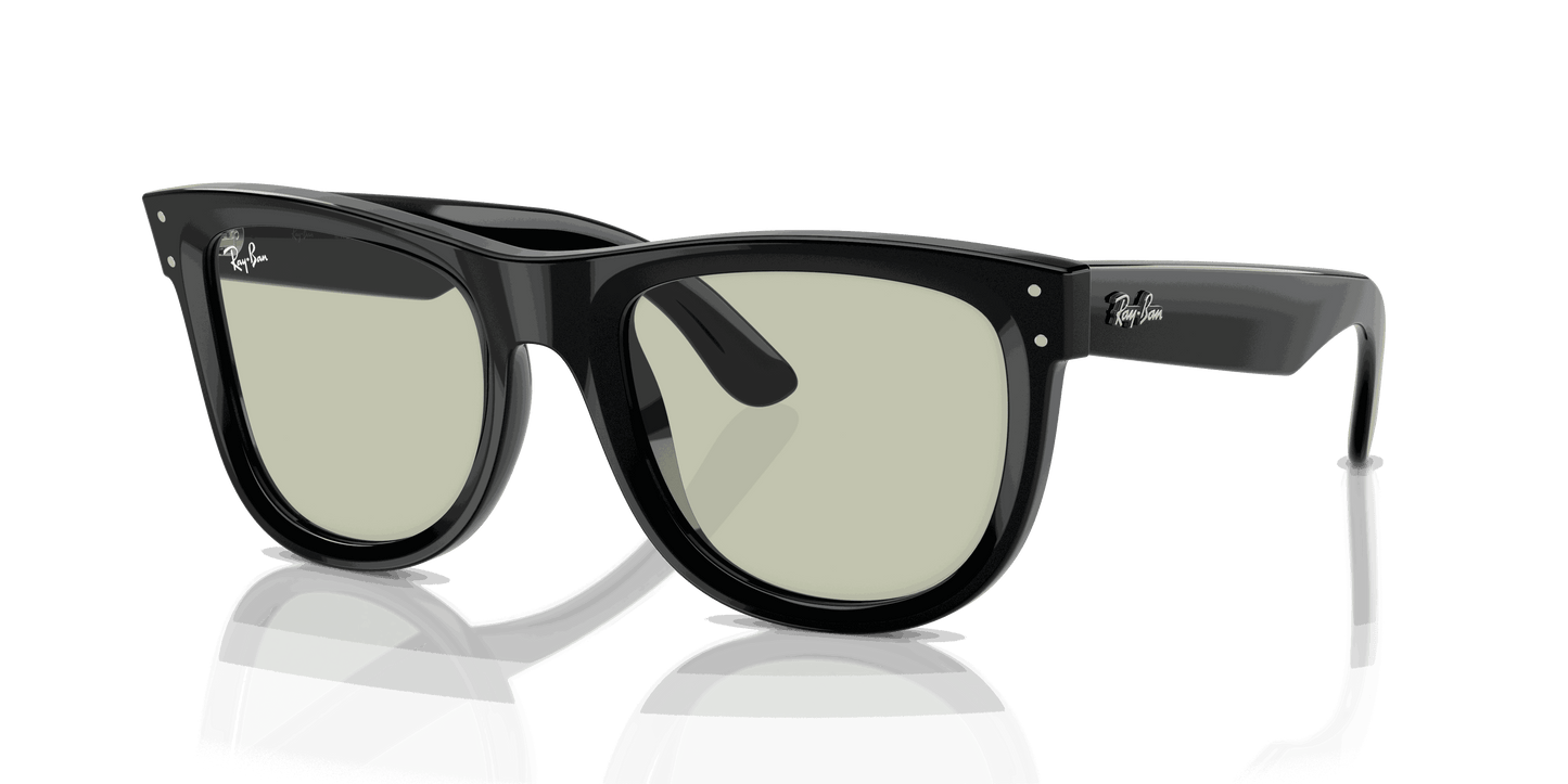 [Light Green Lenses, Polished Black Frame]