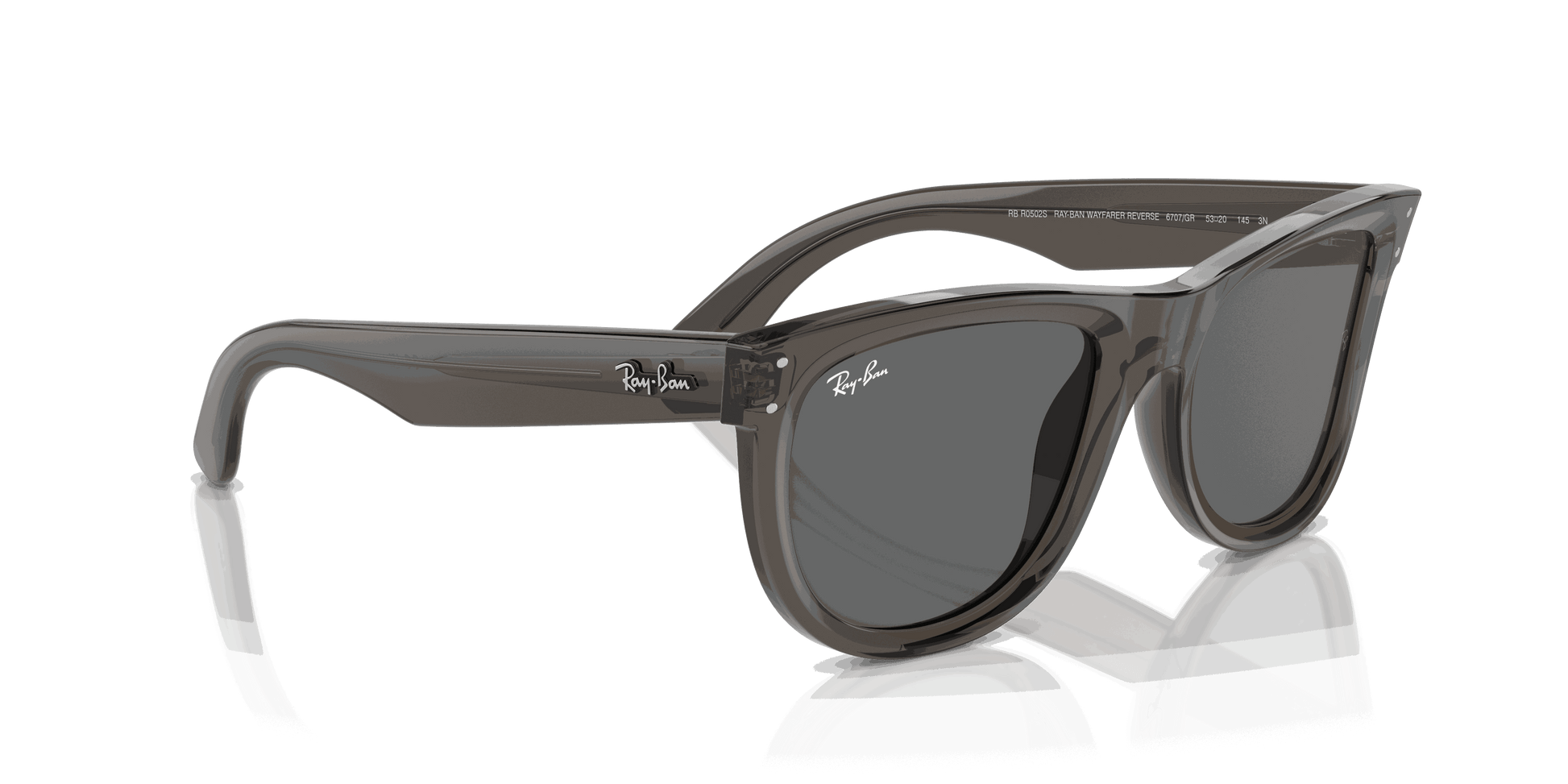 [Dark Grey Lenses, Polished Transparent Dark Grey Frame]