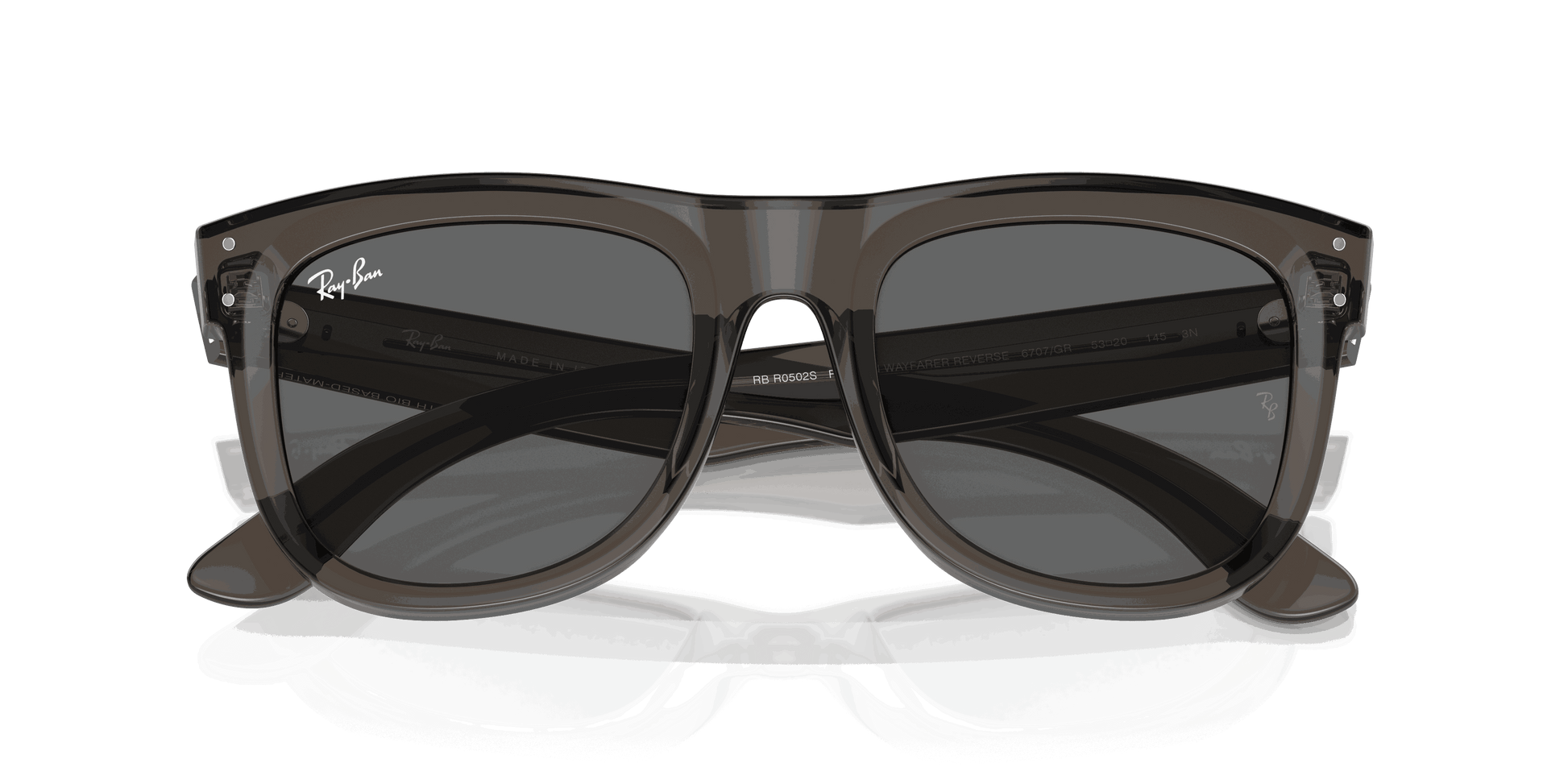 [Dark Grey Lenses, Polished Transparent Dark Grey Frame]