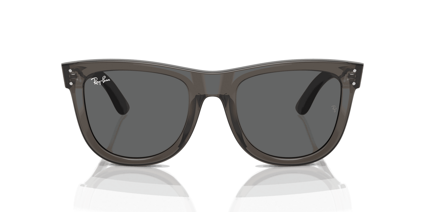 [Dark Grey Lenses, Polished Transparent Dark Grey Frame]