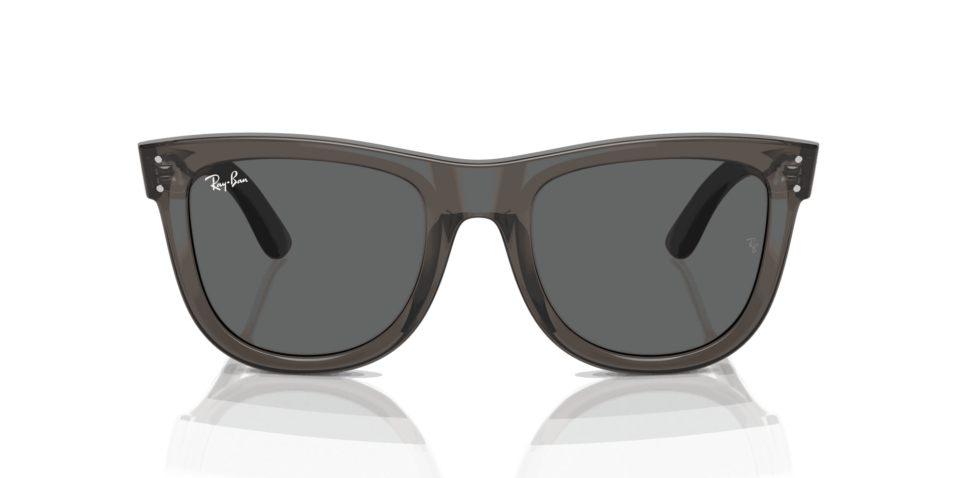 [Dark Grey Lenses, Polished Transparent Dark Grey Frame]