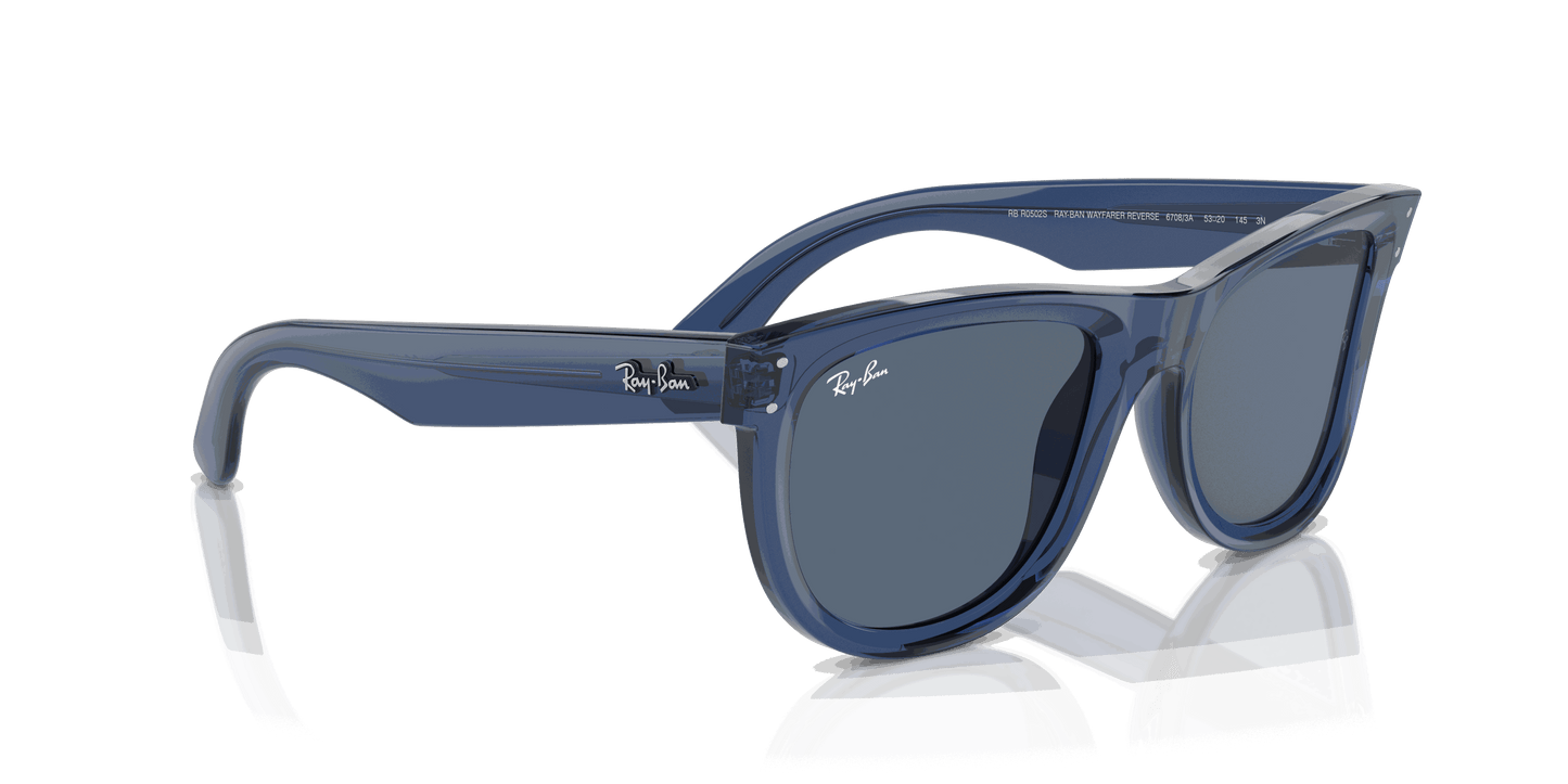 [Dark Blue Lenses, Polished Transparent Navy Blue Frame]