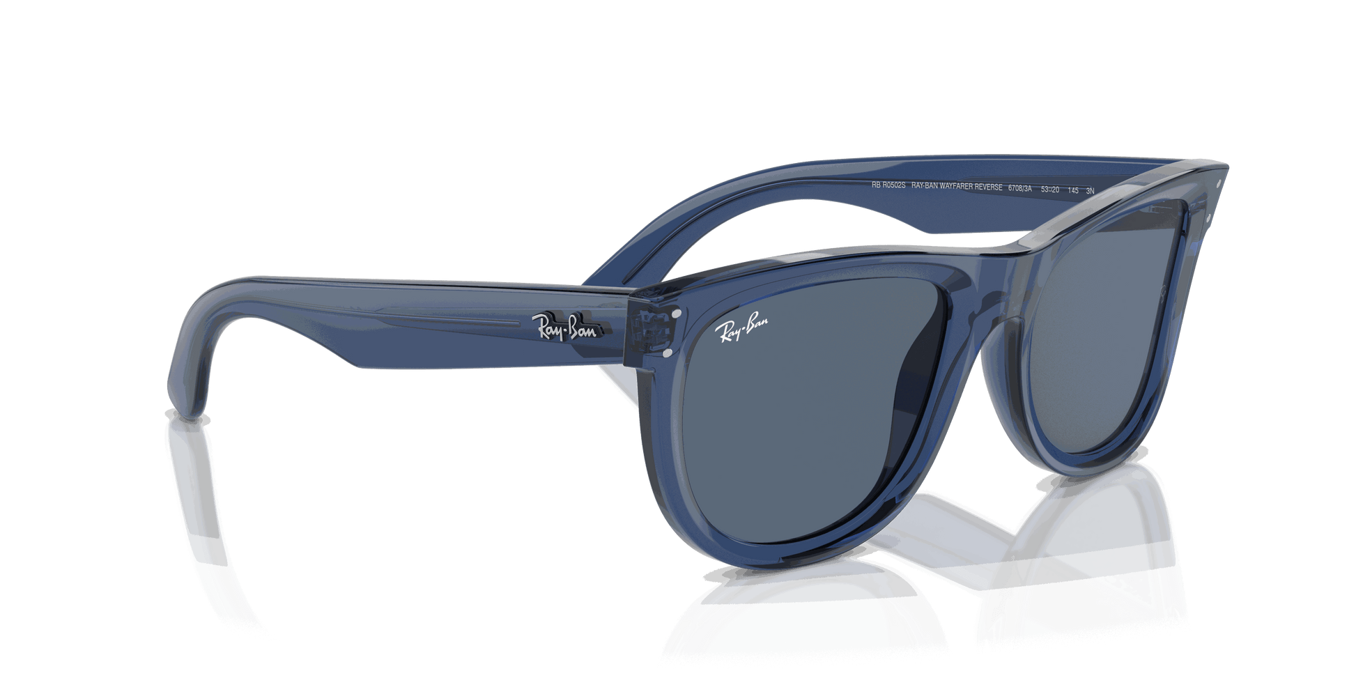 [Dark Blue Lenses, Polished Transparent Navy Blue Frame]