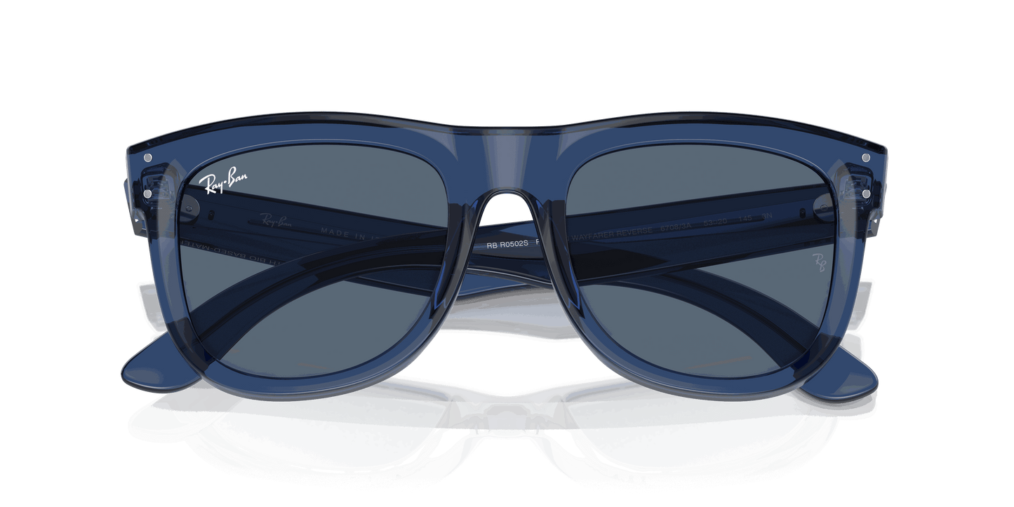 [Dark Blue Lenses, Polished Transparent Navy Blue Frame]
