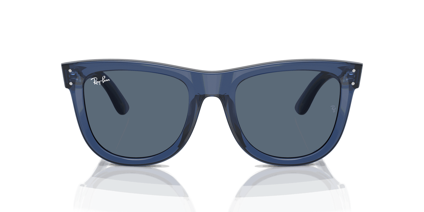 [Dark Blue Lenses, Polished Transparent Navy Blue Frame]