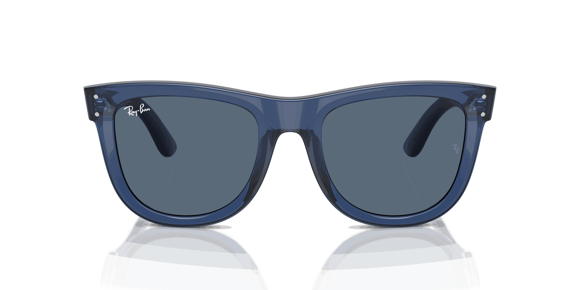 [Dark Blue Lenses, Polished Transparent Navy Blue Frame]