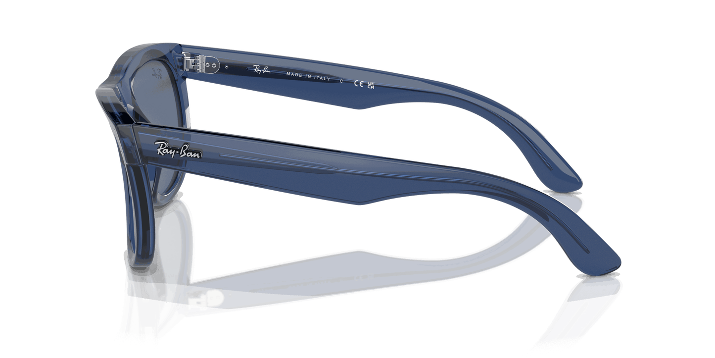 [Dark Blue Lenses, Polished Transparent Navy Blue Frame]