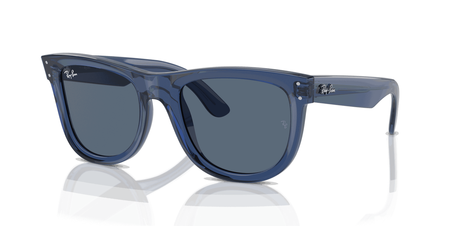 [Dark Blue Lenses, Polished Transparent Navy Blue Frame]