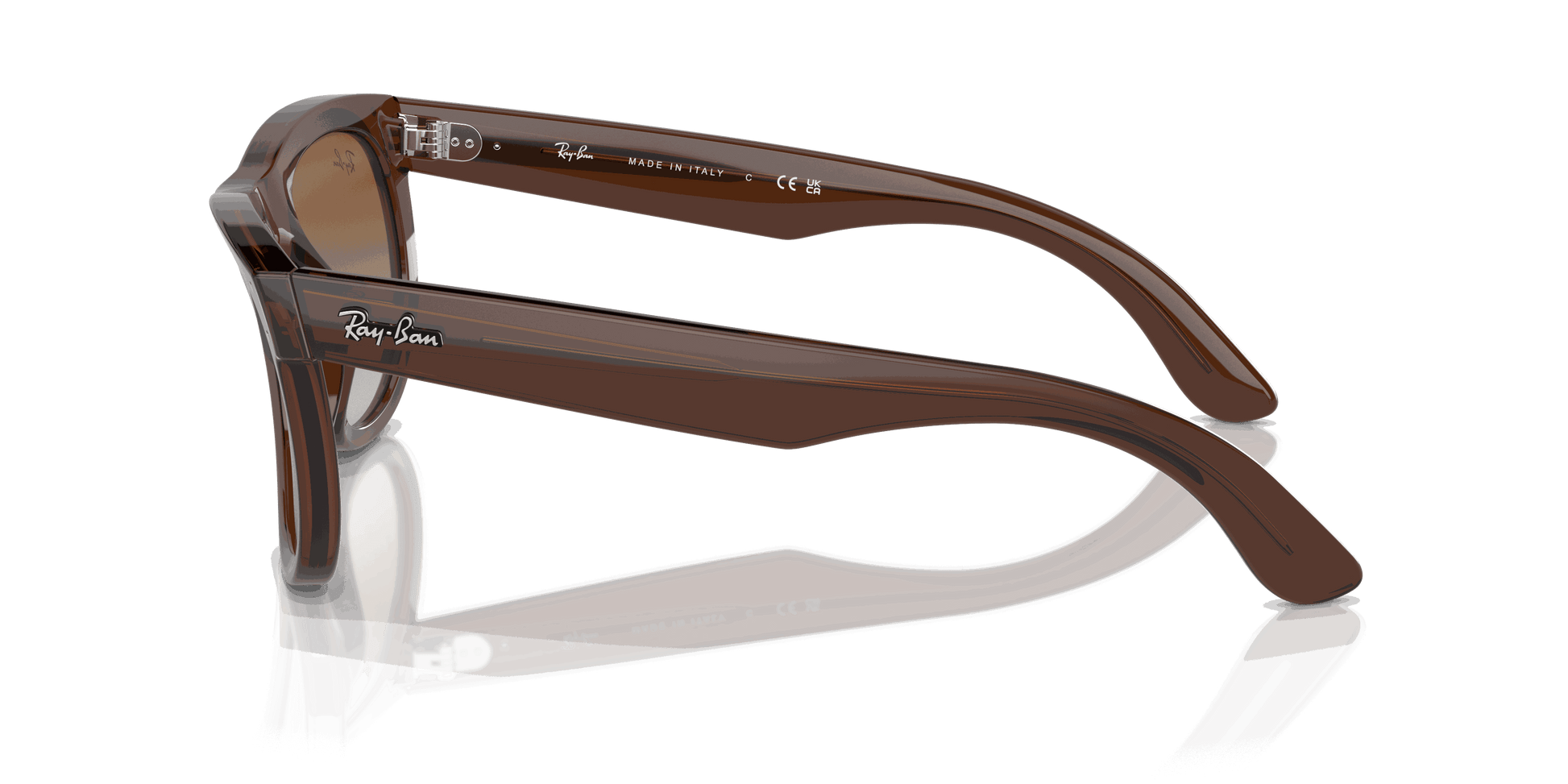[Brown Lenses, Polished Transparent Brown Frame]