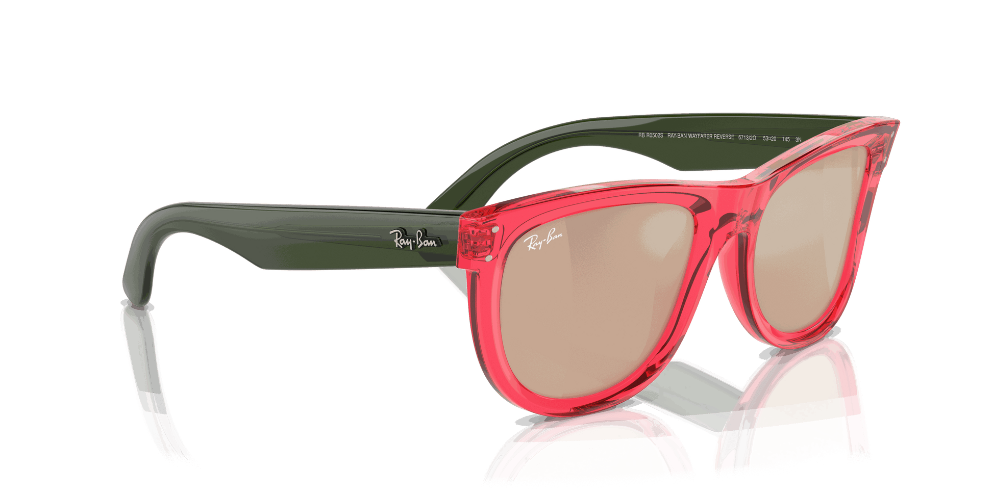 [Light Gold Lenses, Polished Transparent Red Frame]