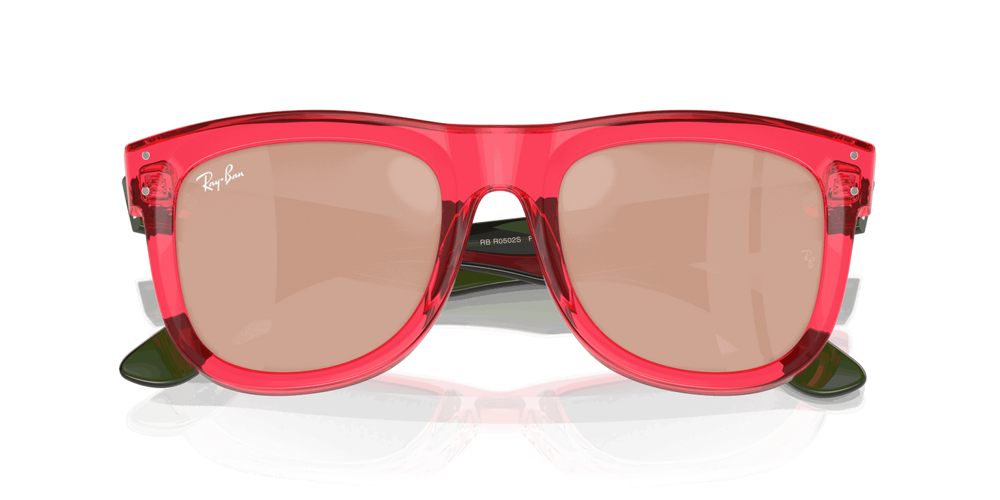 [Light Gold Lenses, Polished Transparent Red Frame]