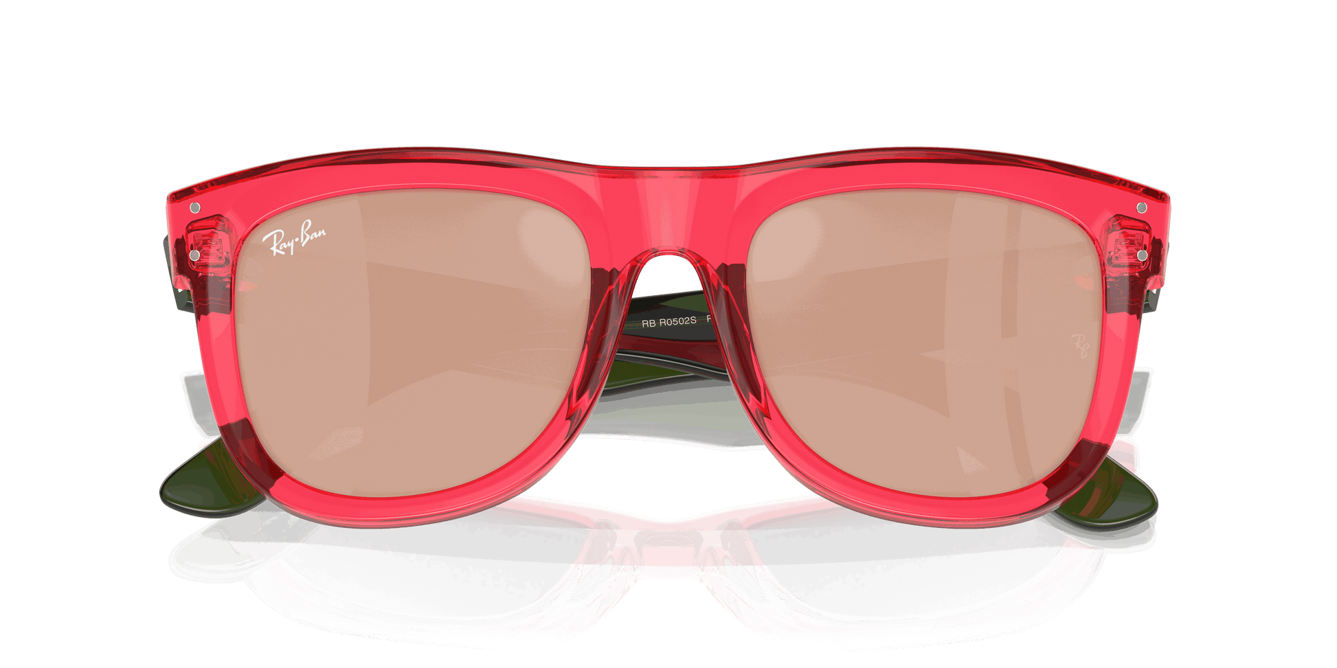 [Light Gold Lenses, Polished Transparent Red Frame]