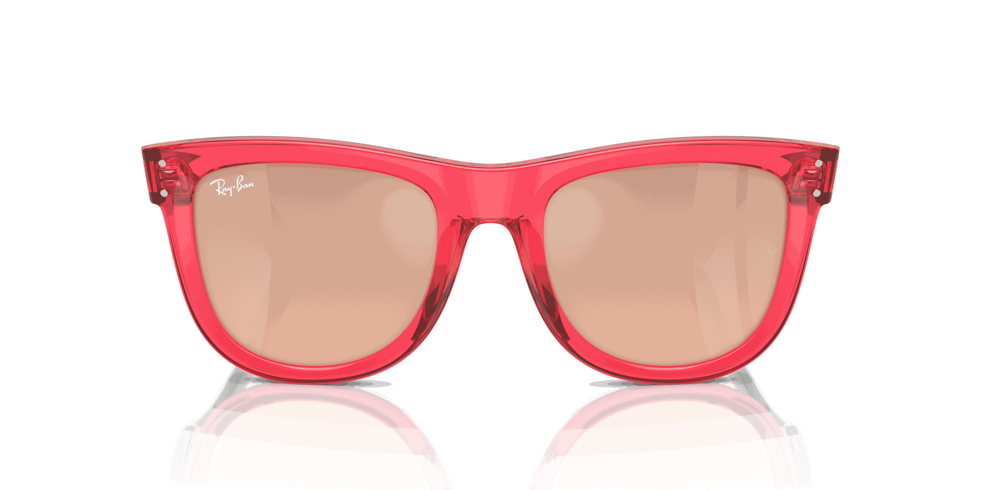 [Light Gold Lenses, Polished Transparent Red Frame]