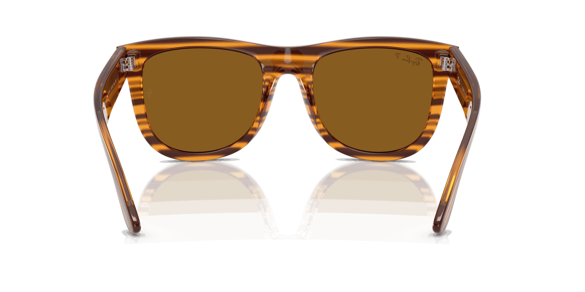 [Polar Dark Brown Lenses, Polished Striped Havana Frame]