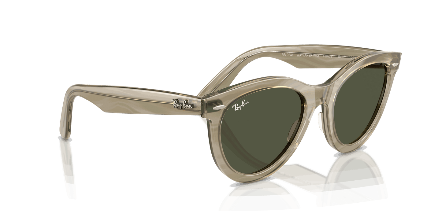 [G-15 Green Lenses, Polished Photo Striped Grey Frame]